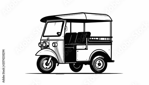 Tuk Tuk Auto Rickshaw Vehicle.