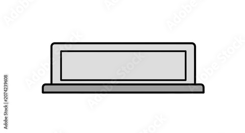 Laptop Computer on a Flat