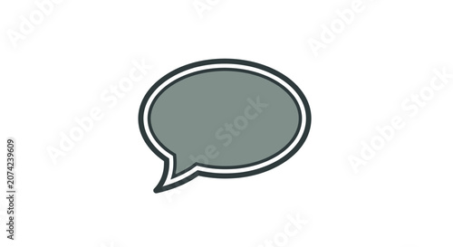 Speech Bubble Icon for Communication and Dialogue