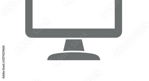 Computer monitor on a desk in a setting