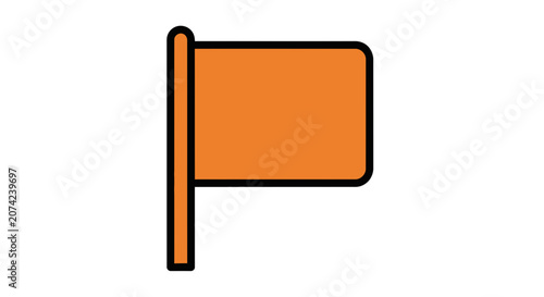 Generic Flag Icon for Various Uses and Signaling
