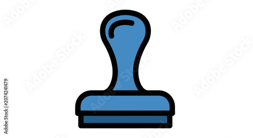 Rubber stamp isolated on white background