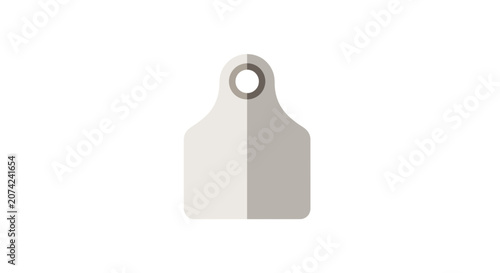 Blank Metal Identification Tag for Animals
