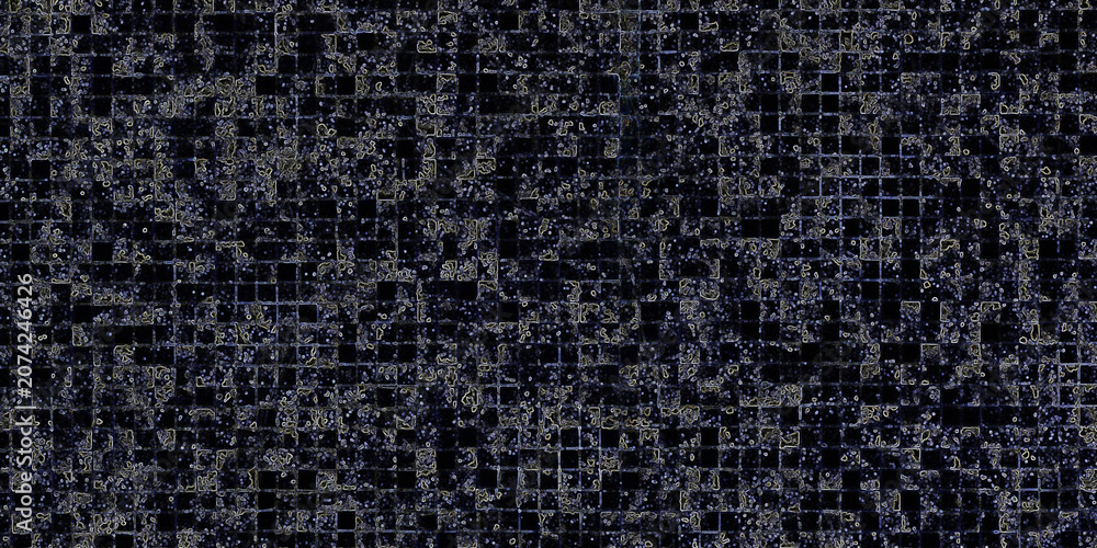 Fototapeta premium Dark Gray Black Woven Grid Texture
