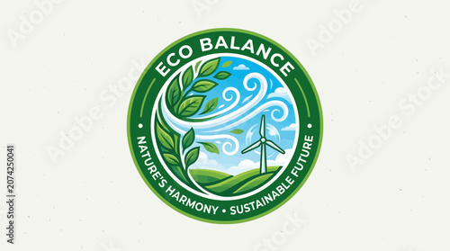 Eco Balance Nature Harmony Sustainable Future.