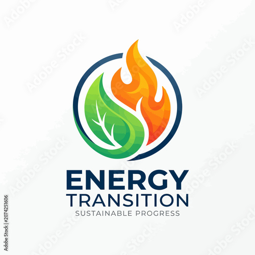 Energy Transition Sustainable Progress Concept.
