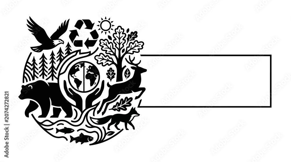 Obraz premium Nature Conservation Ecosystem Wildlife Earth Protect Save Environment