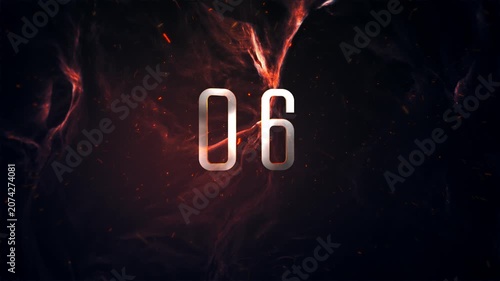 Countdown Mystery Fire Cave Background