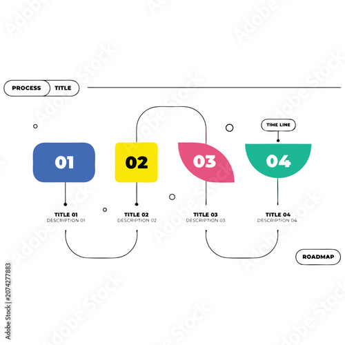 Vector process diagram chart for corporate presentation layout