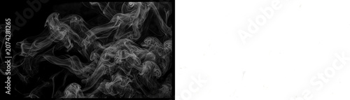 Smoke, fog, mist, black background, atmospheric effect
