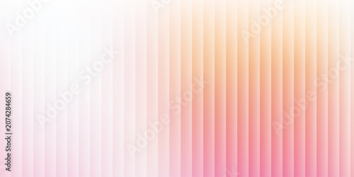 Abstract geometric background with vertical 3D stripes, soft color transition from white to pastel pink and orange.