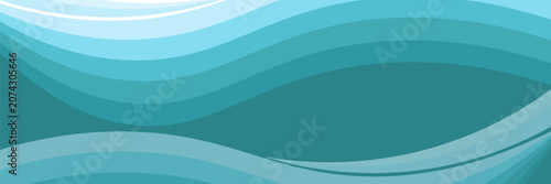 Abstract Wave Pattern with Blue Gradient Horizontal Background Design. Vector illustration
