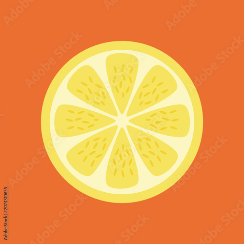 Fresh Yellow Lemon Citrus Illustration
