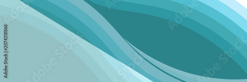 Abstract Wave Pattern with Blue Gradient Horizontal Background Design. Vector illustration