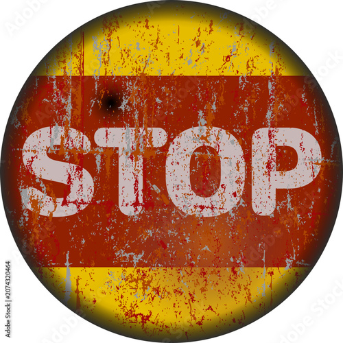 stop sign, warning or prohibition sign, vector