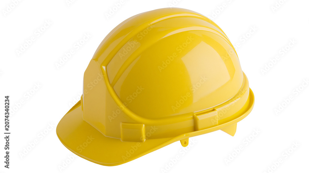 Fototapeta premium Yellow construction hard hat safety helmet