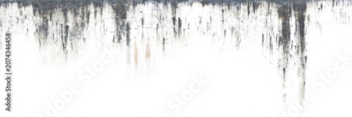 Fotografie Dense Concrete Wall Grime Decal, Dark Water Leak Fringe and Weathering Trim Alph