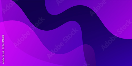 Abstract purple fluid wave background with dark geometric shapes