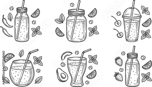 Minimalist black silhouette vector collection of cute running dogs playful active puppies and dynamic pet animal action icons..eps