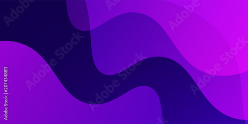 Abstract purple fluid wave background with dark geometric shapes