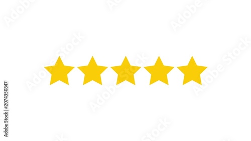 Five-Star Review Rating giving customer review, satisfaction, level, customer service, 4k video