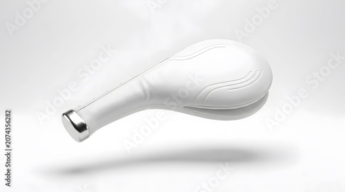White Handheld Medical Device with Ergonomic Curved Design
