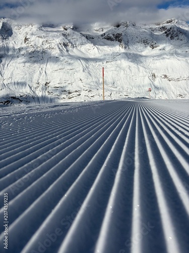 Ski slopes in Alps