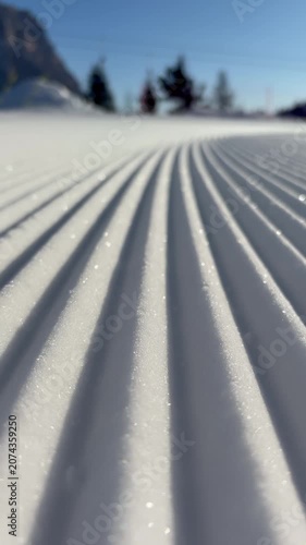 Ski slopes in Alps