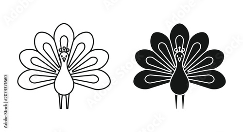 Vector Set of Hand Drawn Floral Flowers and Blooming Nature Icons Illustration Collection for Spring and Summer Design
