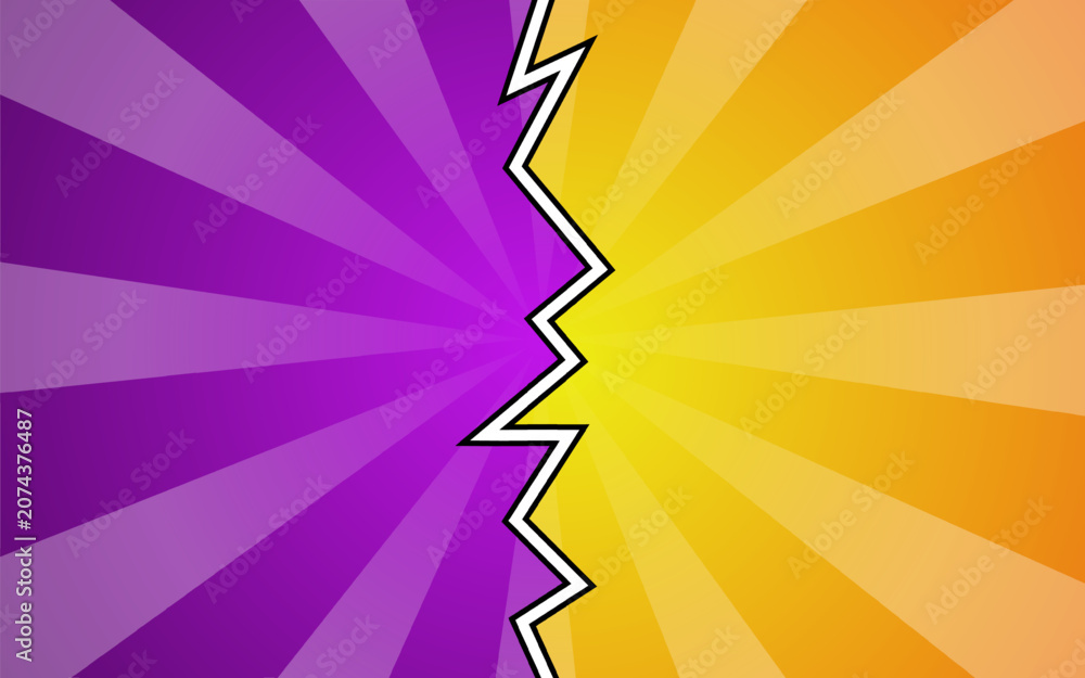 Fototapeta premium Abstract background with VS or fight background style