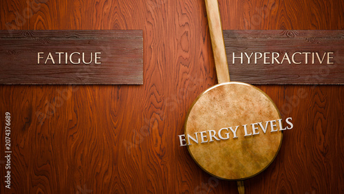 Fotografie Energy levels swings between fatigue and hyperactive