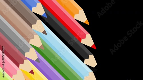 Colored Pencil Transition Animation