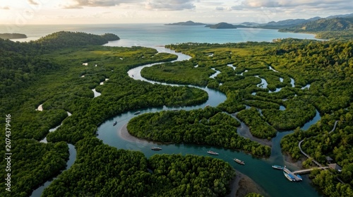 aerial view of a field