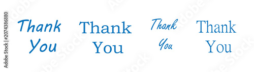 Thank You Typography Vector Collection.EPS10