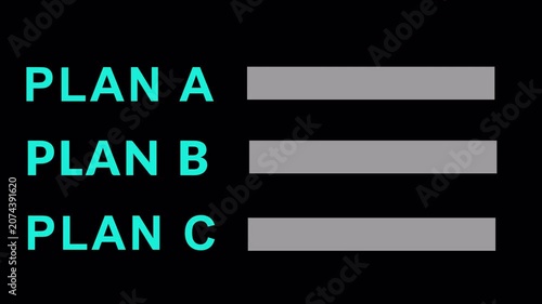 3 plans  animation ,plan 1 plan 2 plan 3 animation in transparent background  in 4K animation with alpha channel 3 plans animation.