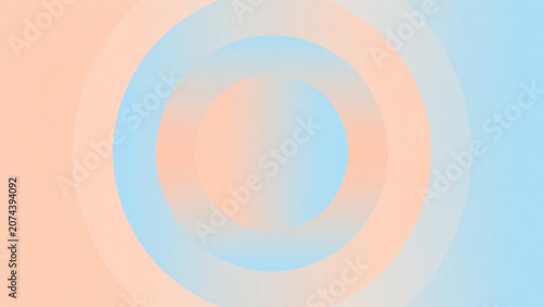 Abstract Soft Pastel Peach and Light Blue Gradient Background Set with Copy Space