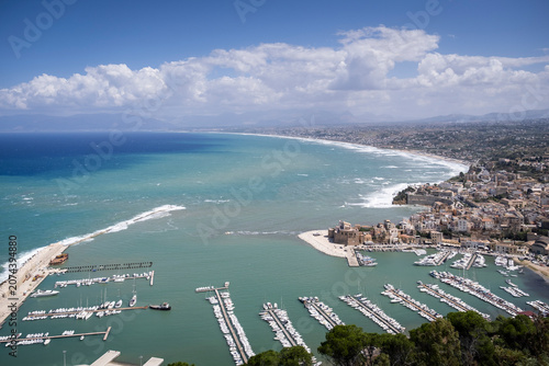 The beauty of Sicilian landscape, Italy. San vito lo capo, saline genna, art and villages