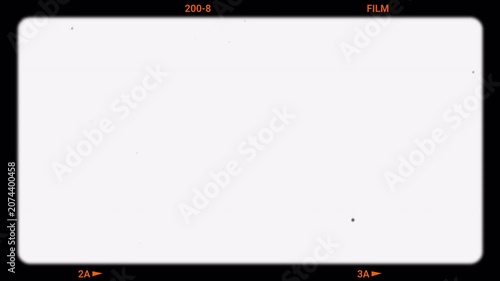 Retro vintage super 8mm or 16mm film overlay, Noise Dirt Vintage. 8mm film frame with photographic strip suitable for vintage film projects or digital backgrounds with retro vibes. 4K - Alpha Channel