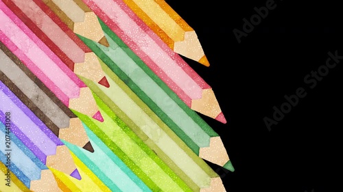 Colored Pencil Transition Animation