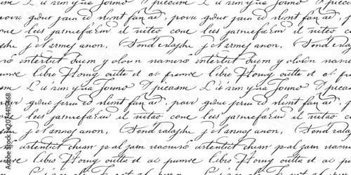 Photos Old vintage handwritten script letter with classic black ink cursive calligraphy