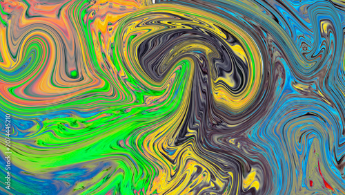 Abstract colorful and vibrant background, close up view