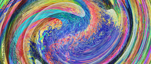 Abstract colorful and vibrant background, close up view