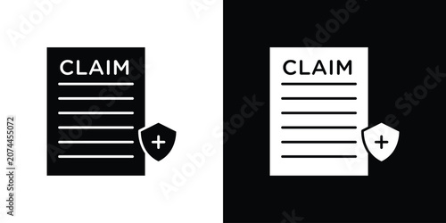Obraz na plátne Insurance Claim icon