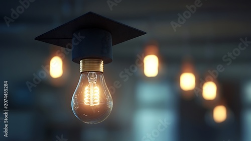light bulb on a wooden background