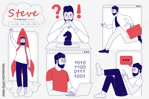 IT Professional Illustrations
