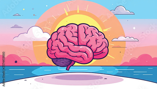 Brain floating in air neuroscience.