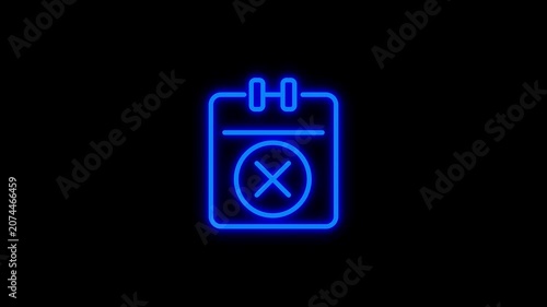 Calendar icon animation. Simple calendar concept.