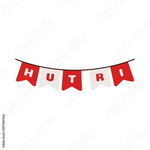 Indonesian Pennant Banner Decoration