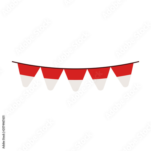Indonesian Pennant Banner Decoration