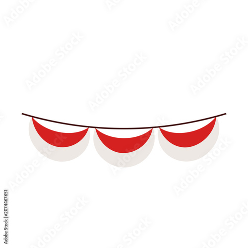 Indonesian Pennant Banner Decoration